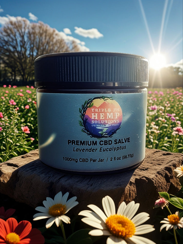 CBD topical cream for fast, targeted relief - try Triple J's 1000mg CBD Lavender Salve and Sports Cream for effective muscle recovery.