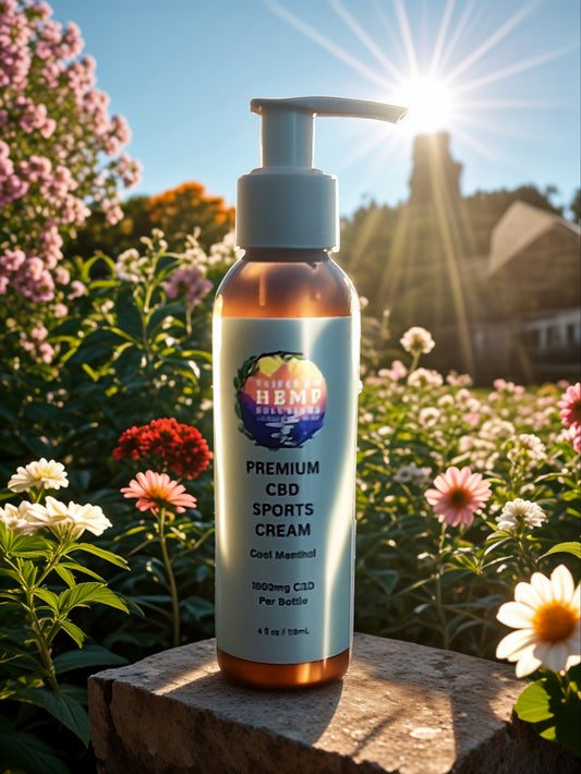 Triple J's Hemp Solutions 1000mg CBD Sports Cream 4oz provides fast relief for sore muscles and invigorating moisture.
