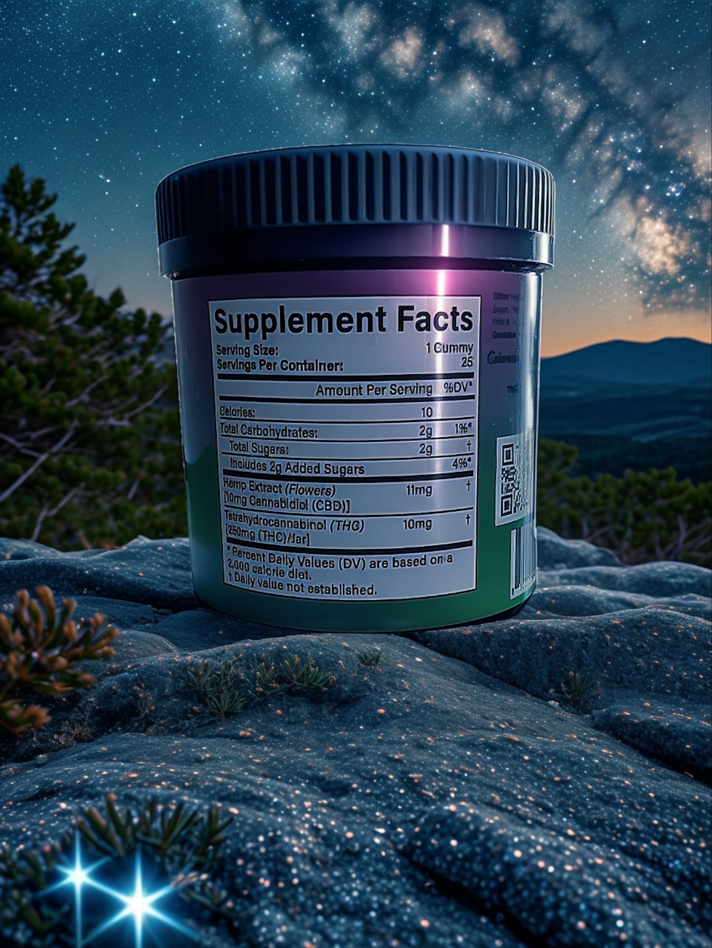 Deliciously vibrant Blackberry Lime flavor of Triple J's 10mg Full Spectrum CBD Gummies with THC Boost, your go-to full spectrum cbd gummies for stress relief.