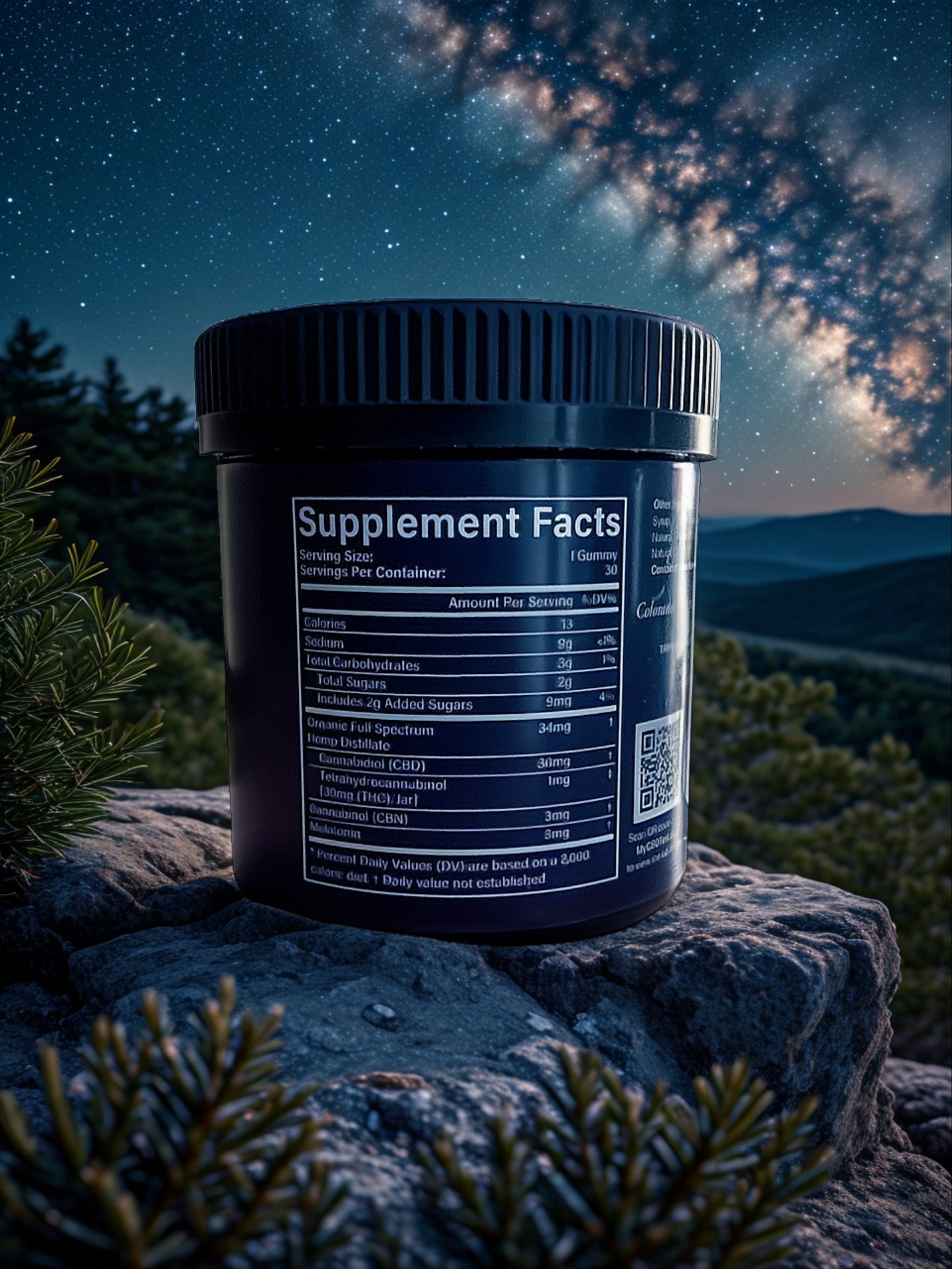 Triple J's Vegan Mixed Berry Gummies - 30mg CBD, CBN, Melatonin & THC for Relaxation & Sleep