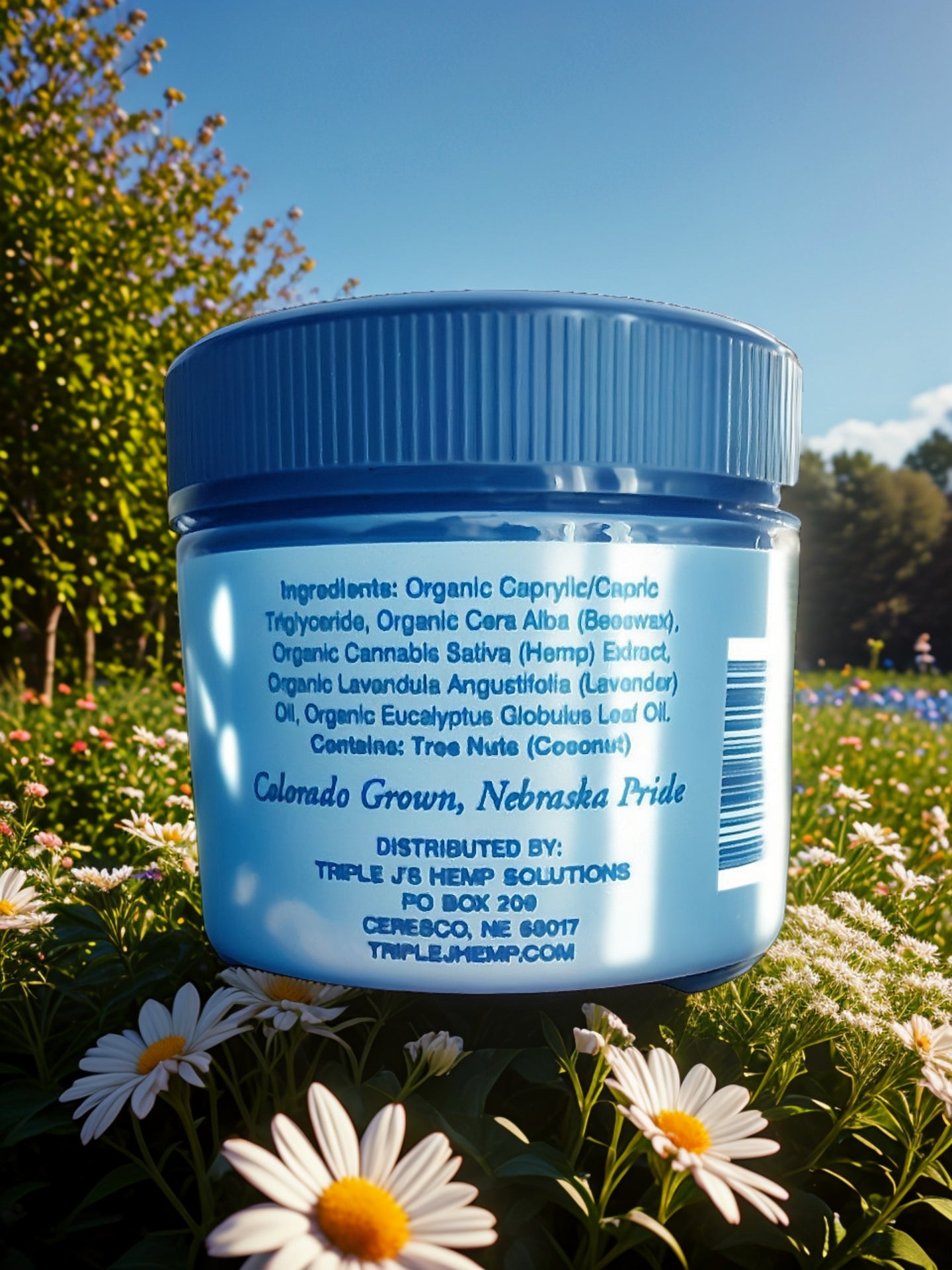 Experience relaxation with Triple J's THC Free 1000mg CBD Lavender Salve, perfect for stress relief and rejuvenation.