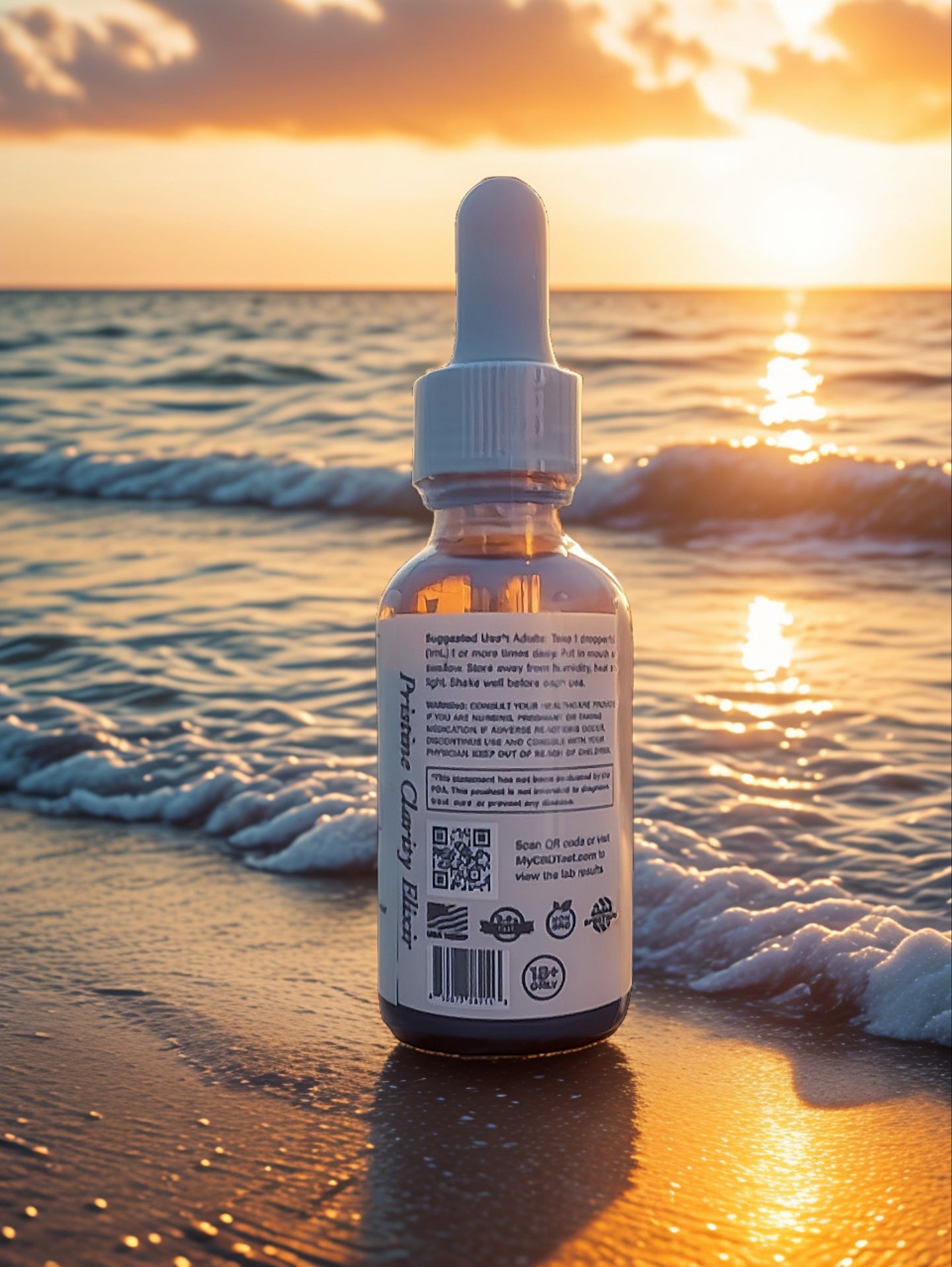  Triple J's Hemp Solutions 45mg CBD Organic Tincture bottle, premium quality ingredients used in this powerful cbd organic tincture.