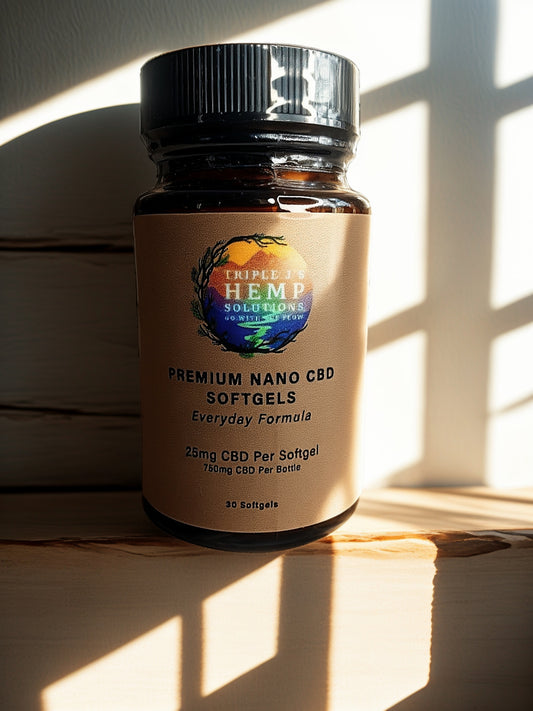 Triple J's Divine Clarity 25mg Broad Spectrum CBD Softgels - 30 Count for Optimal Absorption
